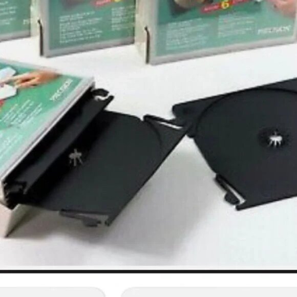 LP Vintage 80s Bundle of 4 6-Disc CD Holders Storage System Travel Organizers - Picture 4 of 5